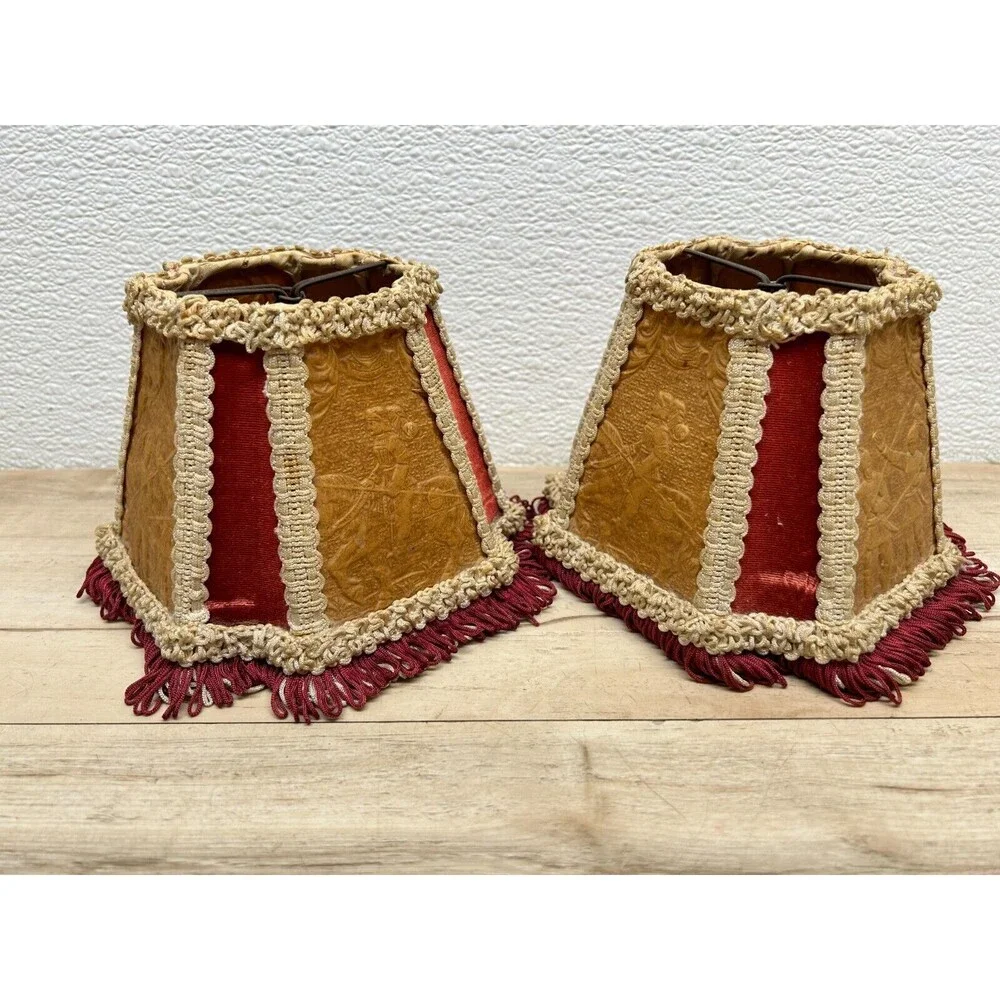 Vtg Porcelain Victorian Couple Night Stand Lamps Set Of 2 Original Shades Japan
